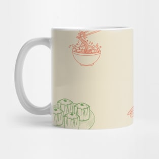 Japanese foods graphic pattern Mug